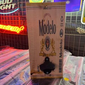 Modelo Especial Wooden Beer opener man cave hand made 12”x5.5”